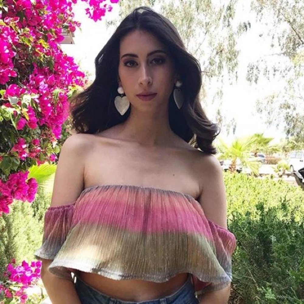 *24 FRIDAY SALE* Another Round Glitter Crop Top - Picture 5 of 6